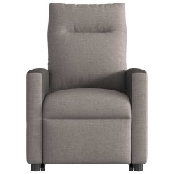 Fauteuil inclinable de massage Taupe Tissu 