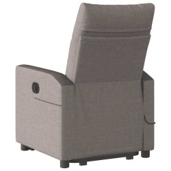 Fauteuil inclinable de massage Taupe Tissu 