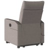 Fauteuil inclinable de massage Taupe Tissu 
