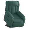 Fauteuil inclinable vert foncé tissu 