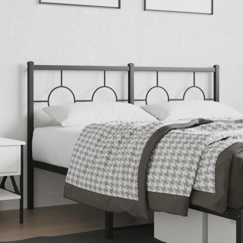 Tête de lit métal noir 140 cm Tête de lit métal noir 140 cm
