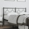 Tête de lit métal noir 140 cm 