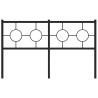 Tête de lit métal noir 140 cm 