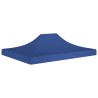 Toit de tente de réception 4,5x3 m Bleu 270 g/m² 