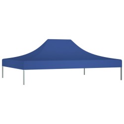 Toit de tente de réception 4,5x3 m Bleu 270 g/m² 