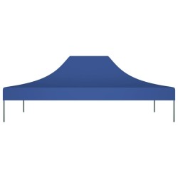 Toit de tente de réception 4,5x3 m Bleu 270 g/m² 