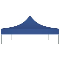 Toit de tente de réception 4,5x3 m Bleu 270 g/m² 