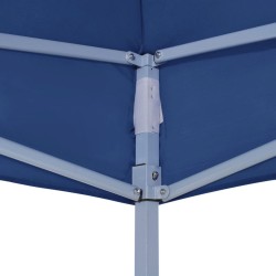 Toit de tente de réception 4,5x3 m Bleu 270 g/m² 