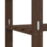 Support de rangement à 3 niveaux marron 60x38x90 cm bois de pin 