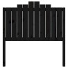 Tête de lit Noir 106x4x110 cm Bois massif de pin 