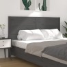 Tête de lit Gris 126x4x100 cm Bois massif de pin 