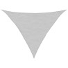 Voile d'ombrage gris clair 5x5x6 m 100% polyester oxford 