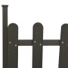 Clôture à piquets avec poteaux 3 pcs WPC 614x80 cm 