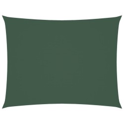 Voile de parasol tissu oxford rectangulaire 2,5x4 m vert foncé 