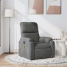 Fauteuil inclinable de massage gris foncé tissu microfibre 