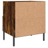 Table de chevet chêne fumé 40x35x47,5 cm bois d’ingénierie 