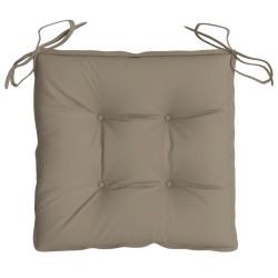 Coussins de chaise lot de 4 taupe 50x50x7 cm tissu oxford 