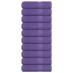 Serviettes de douche 10 pcs violet 70x140cm 360 g/m² 100% coton 