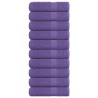 Serviettes de douche 10 pcs violet 70x140cm 360 g/m² 100% coton 