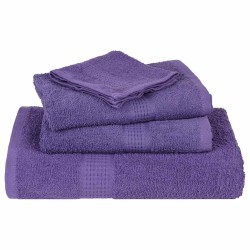 Serviettes de douche 10 pcs violet 70x140cm 360 g/m² 100% coton 