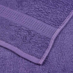 Serviettes de douche 10 pcs violet 70x140cm 360 g/m² 100% coton 