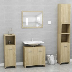 Meubles de salle de bain Chêne sonoma Bois d'ingénierie 
