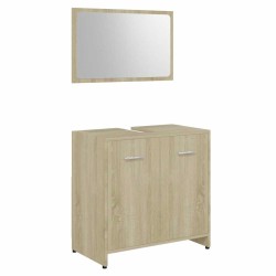 Meubles de salle de bain Chêne sonoma Bois d'ingénierie 