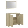 Meubles de salle de bain Chêne sonoma Bois d'ingénierie 