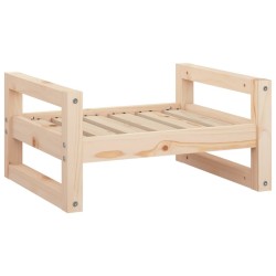 Lit pour chien 55,5x45,5x28 cm Bois de pin solide 