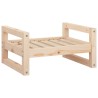 Lit pour chien 55,5x45,5x28 cm Bois de pin solide 