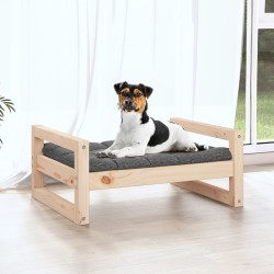 Lit pour chien 55,5x45,5x28 cm Bois de pin solide 