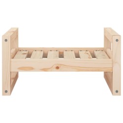 Lit pour chien 55,5x45,5x28 cm Bois de pin solide 