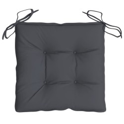 Coussins de chaise lot de 4 anthracite 50x50x7 cm tissu oxford 