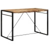 Table de bar 175x90x110 cm bois de manguier massif brut 