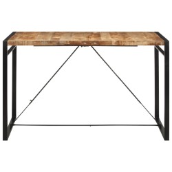 Table de bar 175x90x110 cm bois de manguier massif brut 