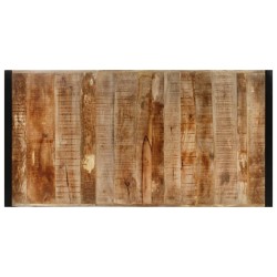 Table de bar 175x90x110 cm bois de manguier massif brut 