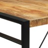 Table de bar 175x90x110 cm bois de manguier massif brut 