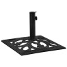 Socle de parasol Noir 47x47x33 cm Fonte 