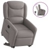Fauteuil inclinable taupe tissu 