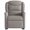 Fauteuil inclinable taupe tissu 