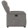 Fauteuil inclinable taupe tissu 
