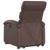 Fauteuil inclinable marron similicuir 