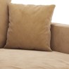 Canapé à 3 places Marron 180 cm Velours 