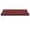 Auvent rétractable automatique bordeaux 350x250 cm 