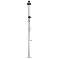 Douche de jardin avec base marron 220 cm Aluminium 