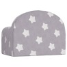 Canapé-lit pour enfants gris clair avec étoiles peluche douce 