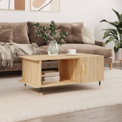 Table basse chêne sonoma 90x50x40 cm bois d'ingénierie 