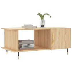 Table basse chêne sonoma 90x50x40 cm bois d'ingénierie 
