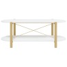 Table basse Blanc 110x48x40 cm Bois d'ingénierie 