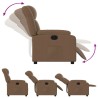 Fauteuil inclinable électrique Marron Tissu 